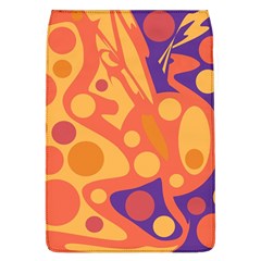 Orange And Blue Decor Flap Covers (l)  by Valentinaart