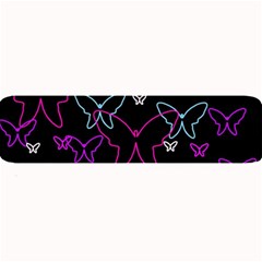 Purple Butterflies Pattern Large Bar Mats by Valentinaart