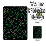 Green butterflies Multi-purpose Cards (Rectangle)  Back 7