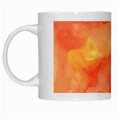 Watercolor Yellow Fall Autumn Real Paint Texture Artists White Mugs