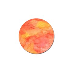 Watercolor Yellow Fall Autumn Real Paint Texture Artists Golf Ball Marker by CraftyLittleNodes