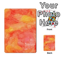 Watercolor Yellow Fall Autumn Real Paint Texture Artists Multi-purpose Cards (rectangle)  by CraftyLittleNodes