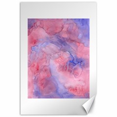 Galaxy Cotton Candy Pink And Blue Watercolor  Canvas 20  X 30   by CraftyLittleNodes