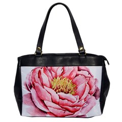 Large Flower Floral Pink Girly Graphic Office Handbags