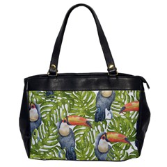 Tropical Print Leaves Birds Toucans Toucan Large Print Office Handbags