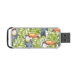 Tropical Print Leaves Birds Toucans Toucan Large Print Portable Usb Flash (two Sides) by CraftyLittleNodes