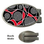 Hypnotic design Money Clips (Oval)  Front