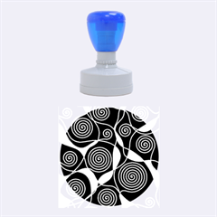 Hypnotic Design Rubber Round Stamps (medium)