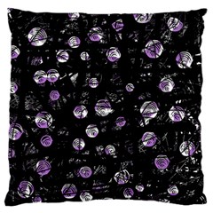 Purple Soul Large Flano Cushion Case (one Side) by Valentinaart