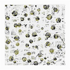 White And Yellow Soul Medium Glasses Cloth (2-side) by Valentinaart