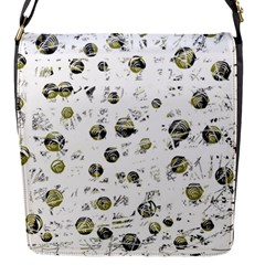 White And Yellow Soul Flap Messenger Bag (s) by Valentinaart