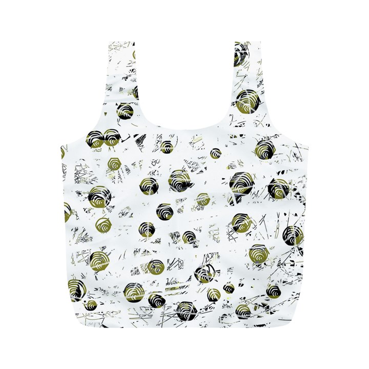 White and yellow soul Full Print Recycle Bags (M) 