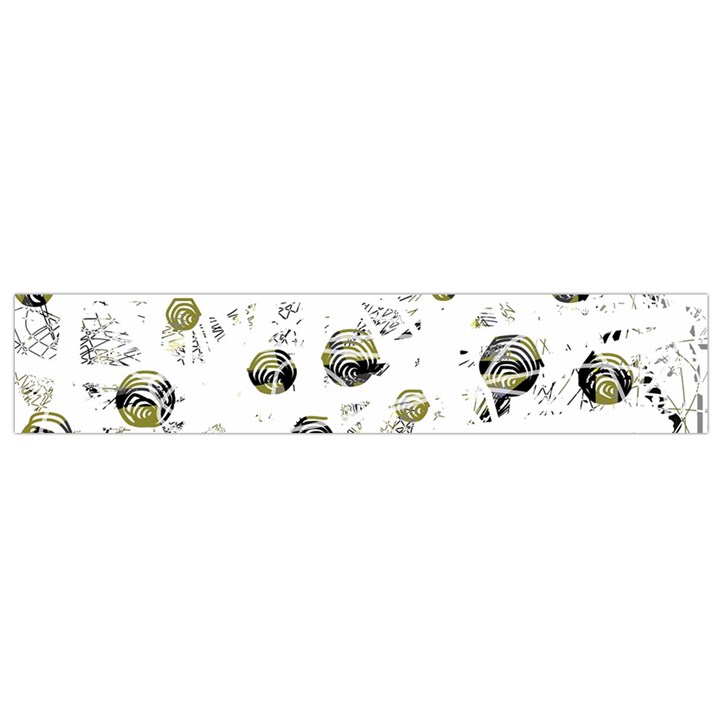 White and yellow soul Flano Scarf (Small)