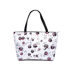 White And Red Soul Shoulder Handbags