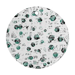 White And Green Soul Ornament (round) 