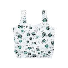 White And Green Soul Full Print Recycle Bags (s) 