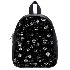 Black And Gray Soul School Bags (small)  by Valentinaart