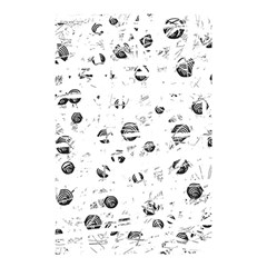 White And Gray Soul Shower Curtain 48  X 72  (small)  by Valentinaart