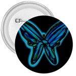 Blue butterfly 3  Buttons Front