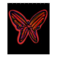 Red Butterfly Shower Curtain 60  X 72  (medium)  by Valentinaart