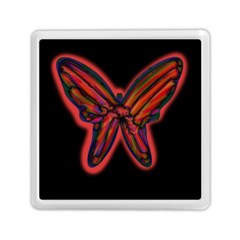 Red Butterfly Memory Card Reader (square)  by Valentinaart