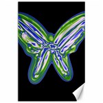 Green neon butterfly Canvas 24  x 36  23.35 x34.74  Canvas - 1