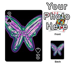 Neon Butterfly Playing Cards 54 Designs 