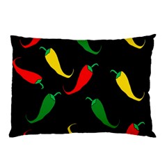 Chili Peppers Pillow Case (two Sides) by Valentinaart
