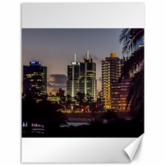 Montevideo Cityscape Scene At Twilight Canvas 18  X 24   by dflcprints