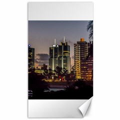 Montevideo Cityscape Scene At Twilight Canvas 40  X 72   by dflcprints