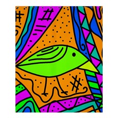 Green Bird Shower Curtain 60  X 72  (medium)  by Valentinaart