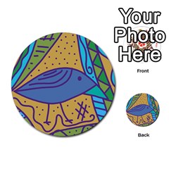 Blue Bird Multi-purpose Cards (round)  by Valentinaart