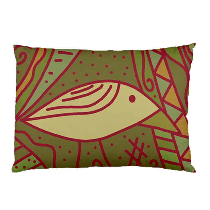 Brown bird Pillow Case