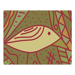 Brown Bird Double Sided Flano Blanket (large) 