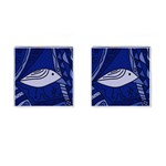 Blue bird Cufflinks (Square) Front(Pair)