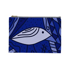 Blue Bird Cosmetic Bag (large) 