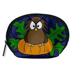 Halloween Owl And Pumpkin Accessory Pouches (medium) 