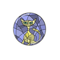 Artistic Cat - Yellow Hat Clip Ball Marker (10 Pack) by Valentinaart