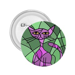 Artistic Cat - Purple 2 25  Buttons by Valentinaart