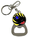 Blond girl Bottle Opener Key Chains Front