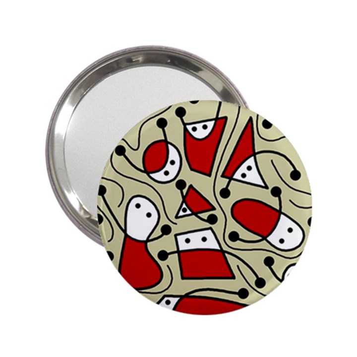 Playful abstraction 2.25  Handbag Mirrors