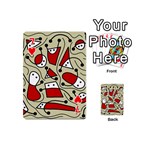 Playful abstraction Playing Cards 54 (Mini)  Front - Heart7