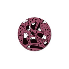 Playful Abstraction Golf Ball Marker by Valentinaart