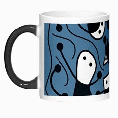 Playful Abstract Art - Blue Morph Mugs