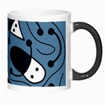 Playful abstract art - blue Morph Mugs Right