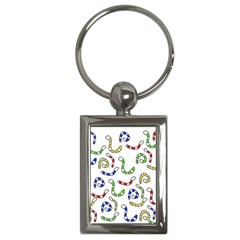 Colorful worms  Key Chains (Rectangle) 