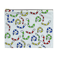 Colorful worms  Cosmetic Bag (XL)