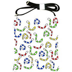 Colorful worms  Shoulder Sling Bags
