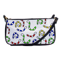 Colorful worms  Shoulder Clutch Bags