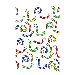Colorful worms  Shower Curtain 48  x 72  (Small) 